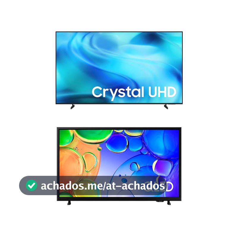 Samsung Combo Smart TV 70" Crystal UHD 4K U8000H + Samsung Smart TV 43" QLED Full HD