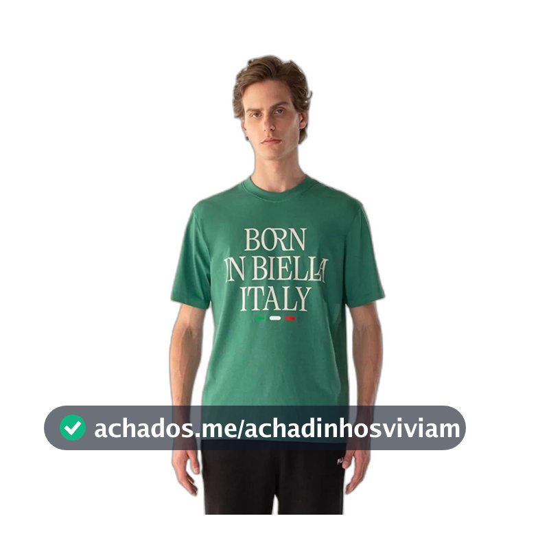 Camiseta Masculina Fila Comfort Born In Biella Letter