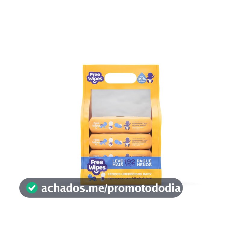 Free Wipes Baby Pack Com 4 Unidades