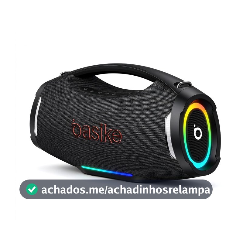 Caixa de Som, Basike boombox F9 Pro, Bluetooth, 300W(Preto)