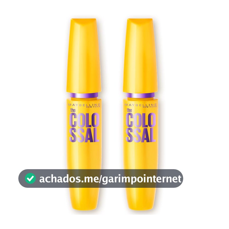 Máscara de Cílios Maybelline NY The Colossal, Kit com 2 Unidades
