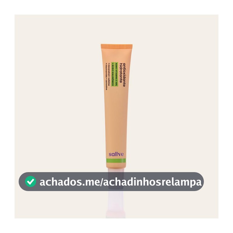 Sallve Antioxidante Hidratante 35G - Nano Vitamina C 10% Ácido Hialurônico