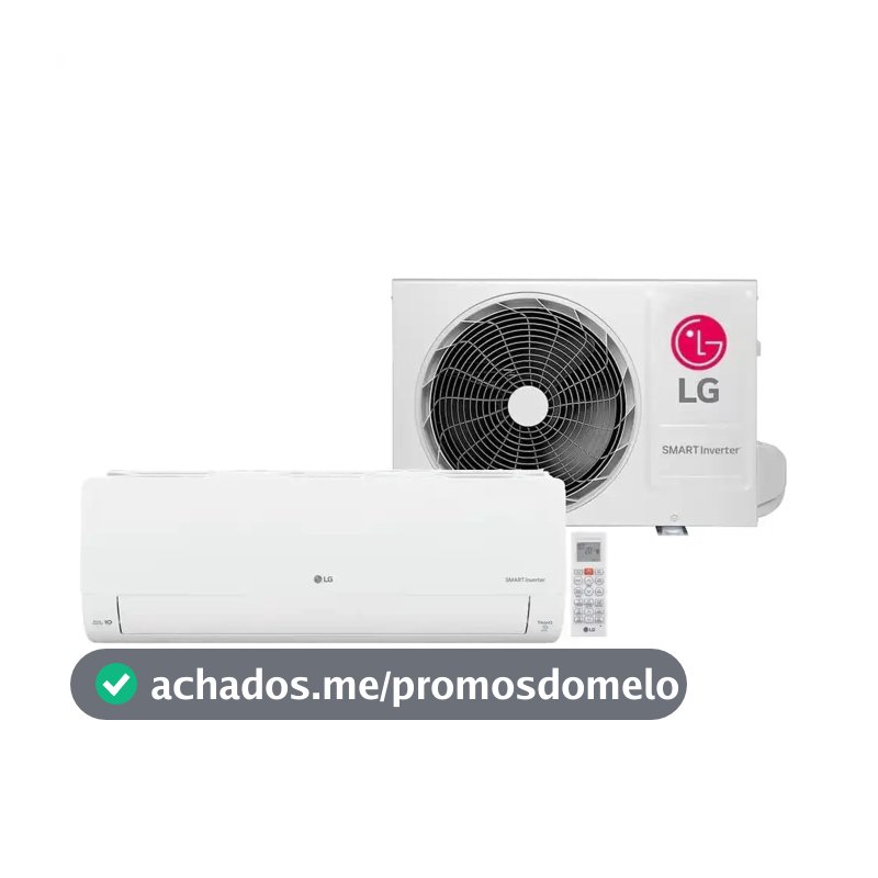 Ar Condicionado Split HW LG AI Smart Inverter Voice 12000 BTUs Frio 220V S3-Q12JA31E