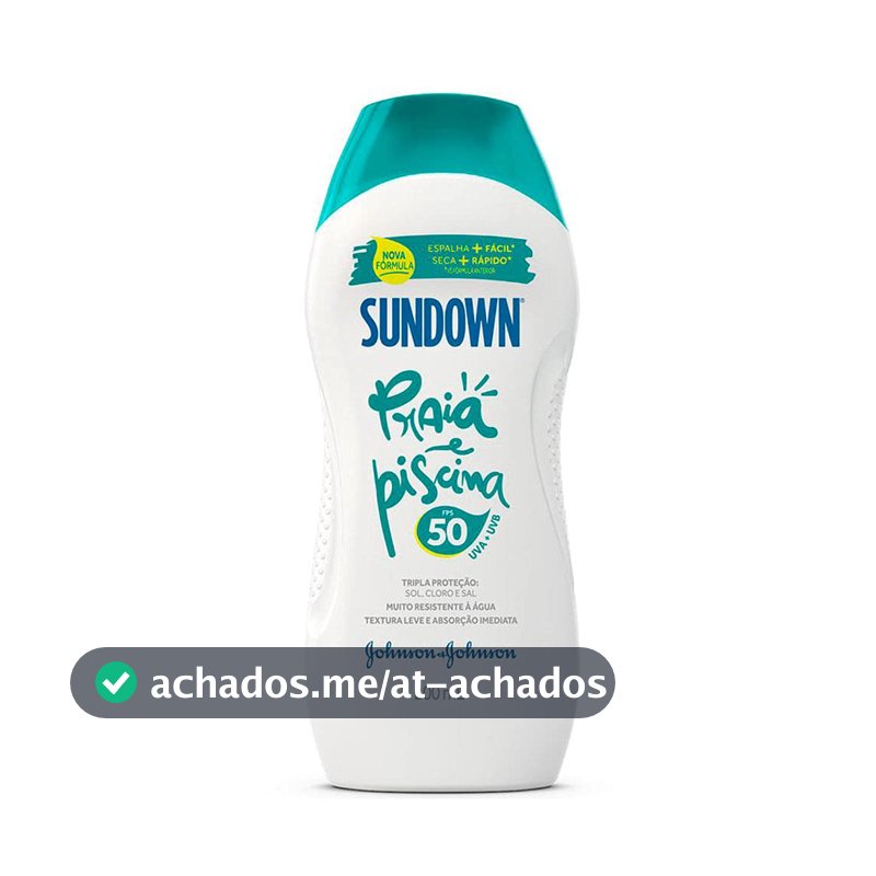 Protetor Solar Corporal em Creme Sundown Praia e Piscina, FPS 50, 200ml