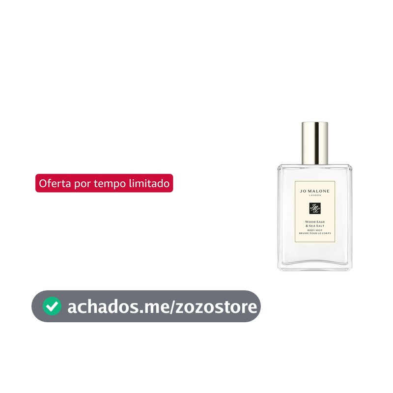 Jo Malone Névoa corporal feminina de sálvia de madeira e sal marinho, 100 ml