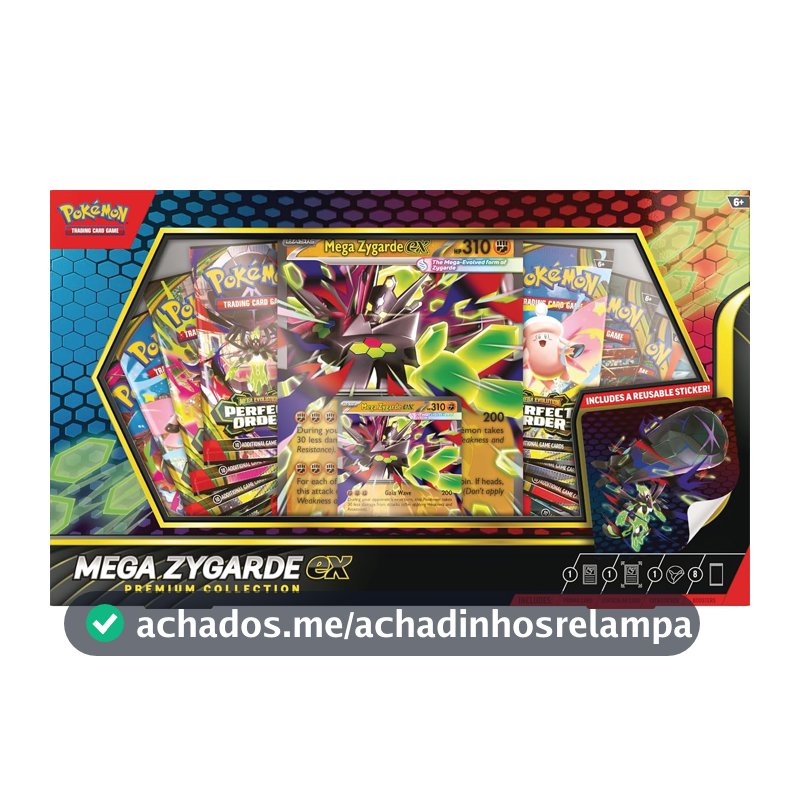 Pokémon TCG: Coleção Mega Zygarde ex Premium