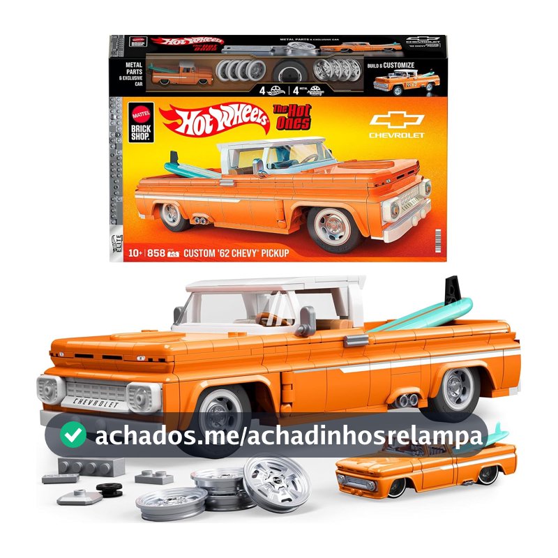 Mattel Brick Shop Elite Carrinha Chevy de 1962 Personalizada