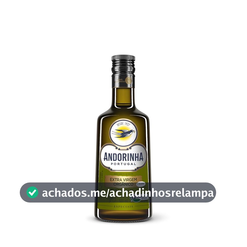 Azeite Andorinha Vidro Extra Virgem Orgânico 500ml