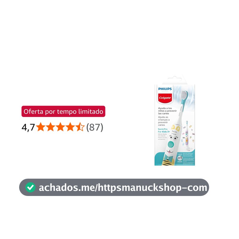 Philips Colgate Sonicpro 10 Kids Escova de Dente Elétrica Infantil