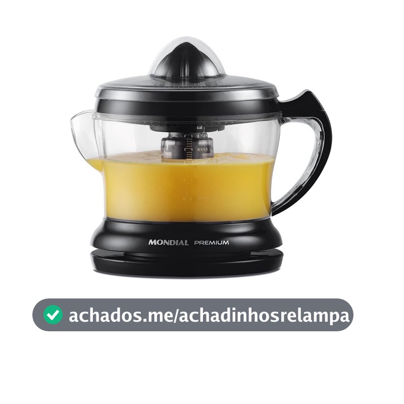 MONDIAL Espremedor Premium, Preto, 30W, 220V - E-02