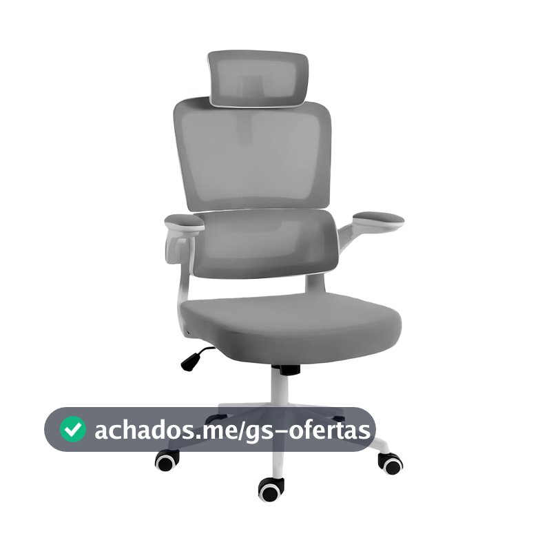 CADEIRA REDRAGON OFFICE HELA CINZA/BRANCO C214-W