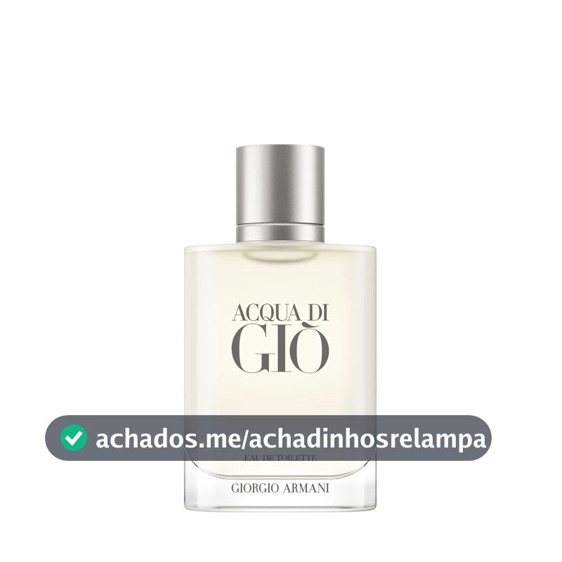 Armani Beauty, Acqua di Giò Eau de Toilette, Giorgio Armani, Perfume Masculino Refilável, Fragrância Cítrica, Aquática e Fresca com Notas de Bergamota, Cedro, Patchouli, Jasmim e Almíscar