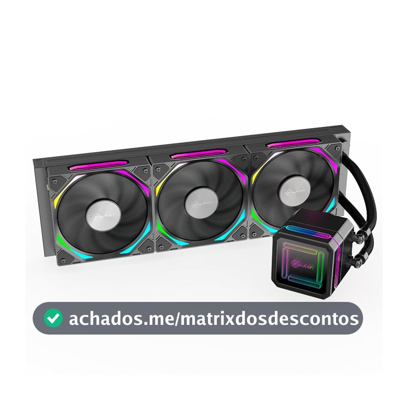 Water Cooler Gamer Kalkan Delta 360 Wireless ARGB Preto KLK00051