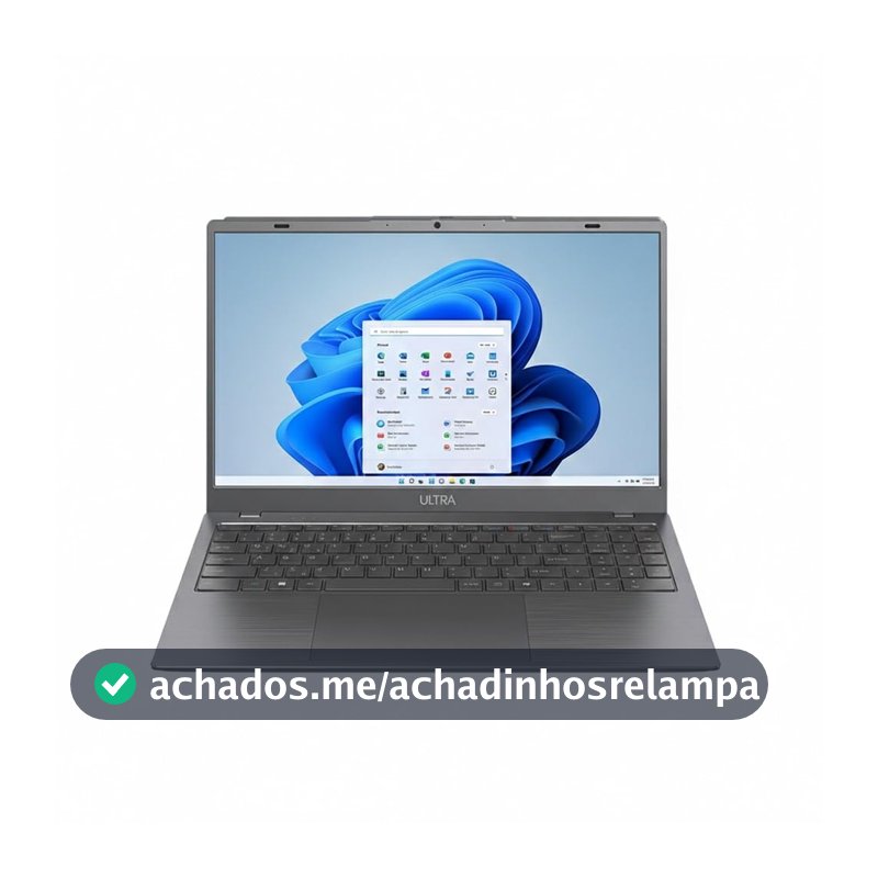 Notebook Multi Ultra 15.6" Full HD Intel Pentium Gold 6500Y 4GB RAM 128GB eMMC Windows 11 Home Copilot Câmera 2MP - UB365