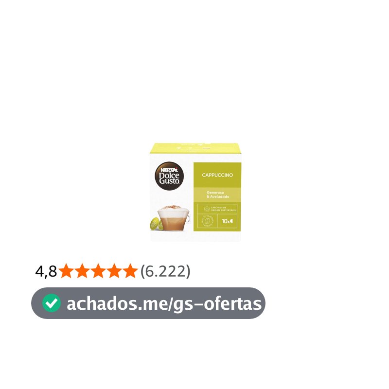 NESCAFÉ DOLCE GUSTO Café em Cápsula Cappuccino 10 Cápsulas