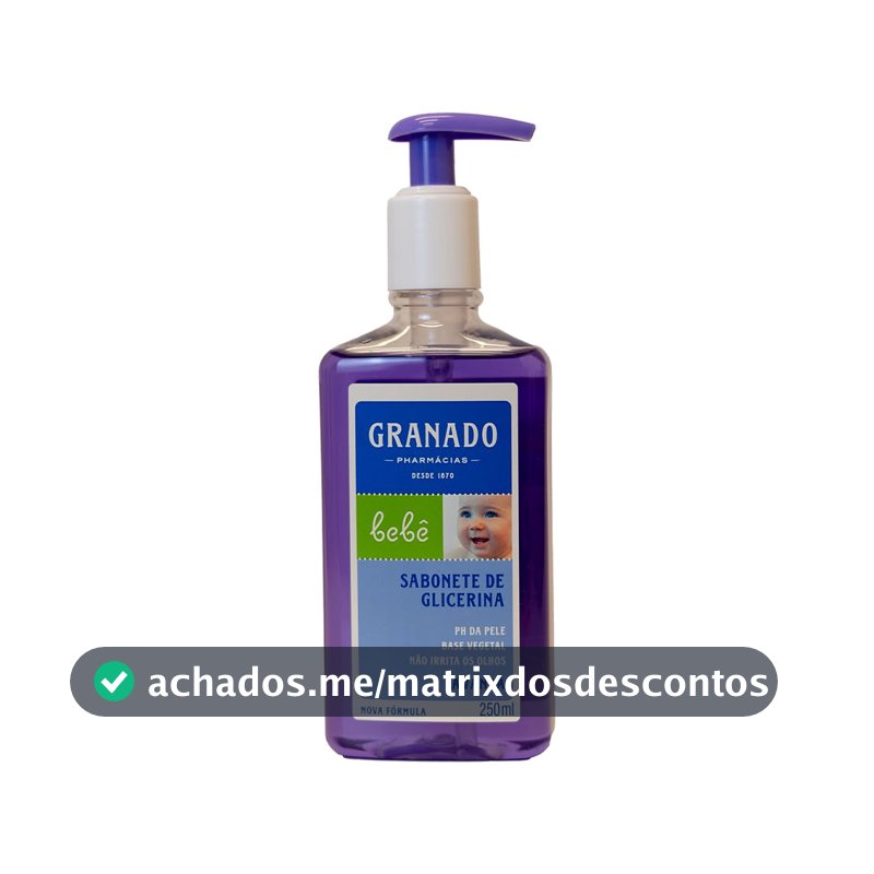 Granado Sabonete Líquido Bebê Glicerinado, Lavanda, 250ml