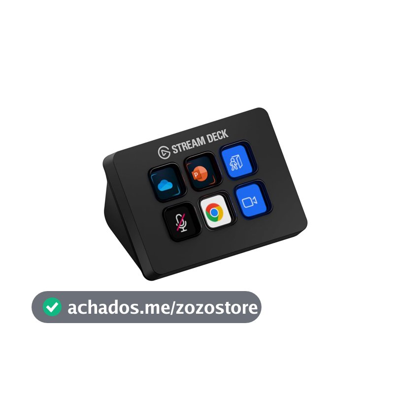 Stream Deck Elgato Mini, 6 Teclas Personalizáveis de LCD, USB Integrado, Preto - 10GAI9901
