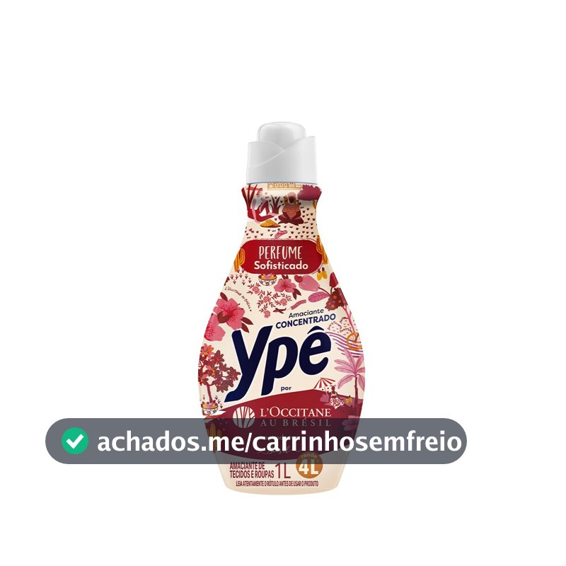 Amaciante de Roupa Concentrado Ypê, 1L