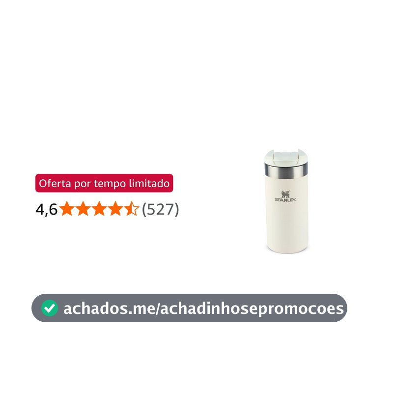 Stanley - Garrafa Térmica AeroLight Transit, garrafa isolada em vácuo para café, chá e bebidas, em aço inoxidável leve, 354ml, Cream