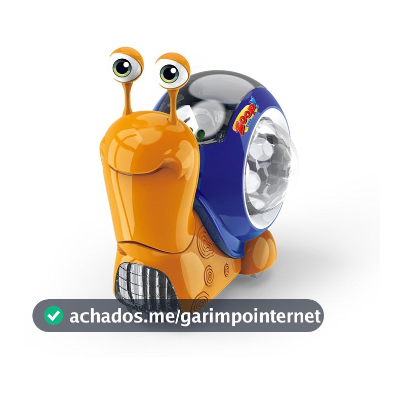 Zoop Toys Brinquedo Caracol Bate e Volta com Luz e Som