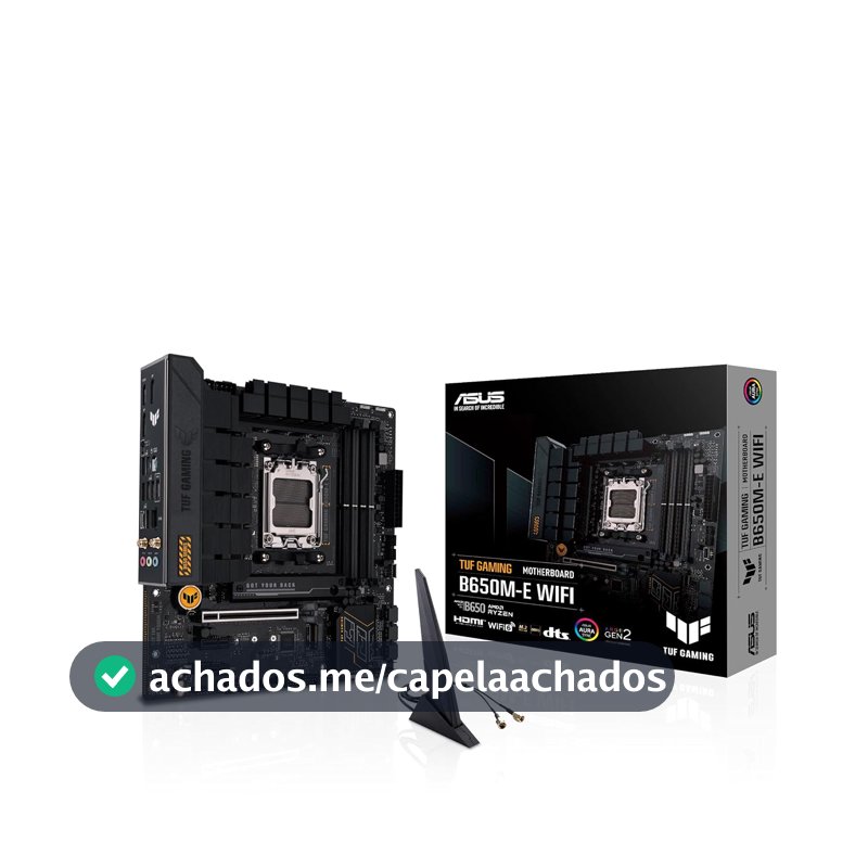 Placa Mãe Asus TUF Gaming B650M-E WIFI, Chipset B650, AMD AM5, mATX, DDR5, 90MB1FV0-M0EAY0