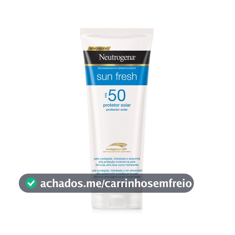 Protetor Solar Corporal em Loção Neutrogena Sun Fresh, FPS 50, 200ml