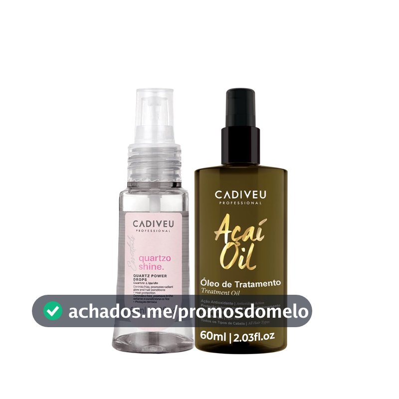 Kit Cadiveu Professional Essentials Quartzo Shine Óleo e Açaí Oil 60 (2 produtos)