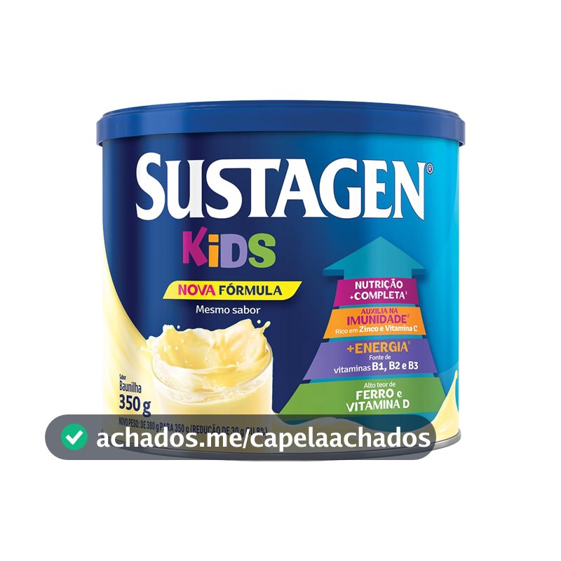Complemento Alimentar Sustagen Kids, Sabor Baunilha, 350g