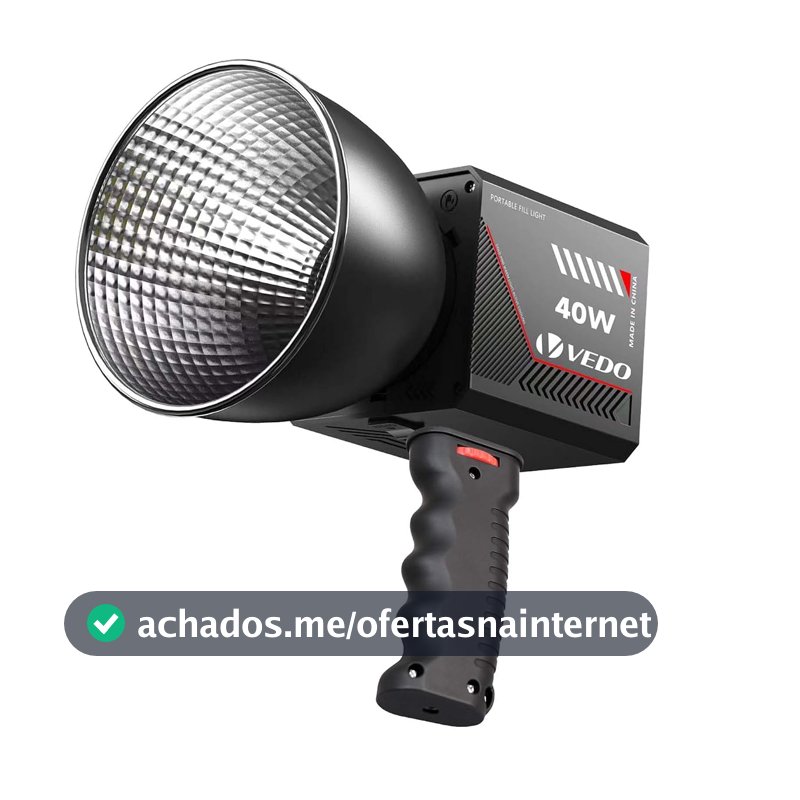 Luz de preenchimento profissional de 40W para fotografia, temperatura de cor CCT ajustável de 2800 a 7500K, 8 modos de efeitos FX,Ideal para transmissões ao vivo e fotografia de retratos