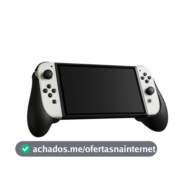 Suporte de Controle para Nintendo Switch e Switch OLED, Joystick, Grip, Anatômico, Manete, Leve e Resistente (Pretoo)