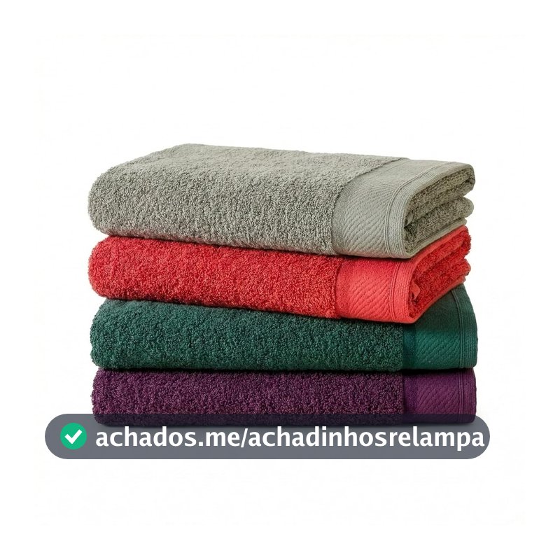 4 Toalhas De Banho Gigante Gramatura 500 G/m² Grossa Felpuda Eleganz (Multicolorido)
