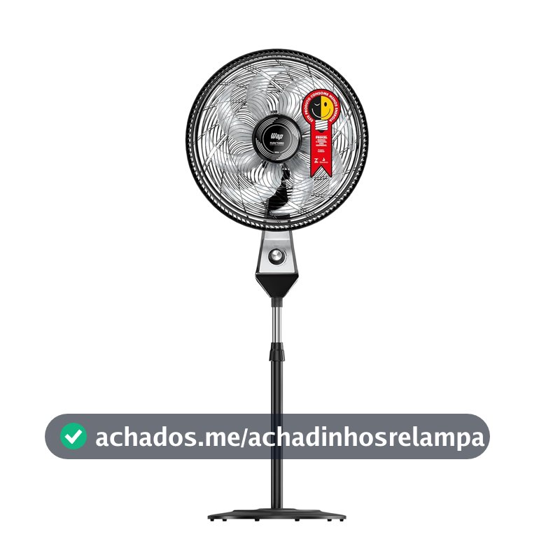 WAP Ventilador de Coluna 50cm FLOW TURBO, com Tecnologia Silenciosa e Econômica, 8 Pás e 3 Velocidades, 180W 127V