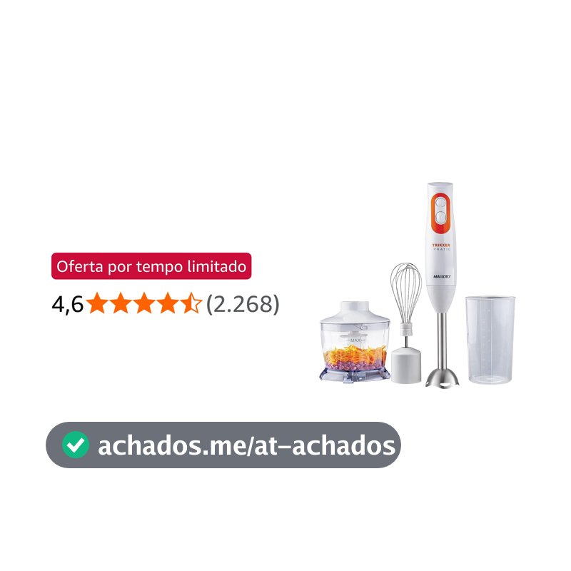 Mixer Mallory Trikxer Pratic - 3 EM 1 127V