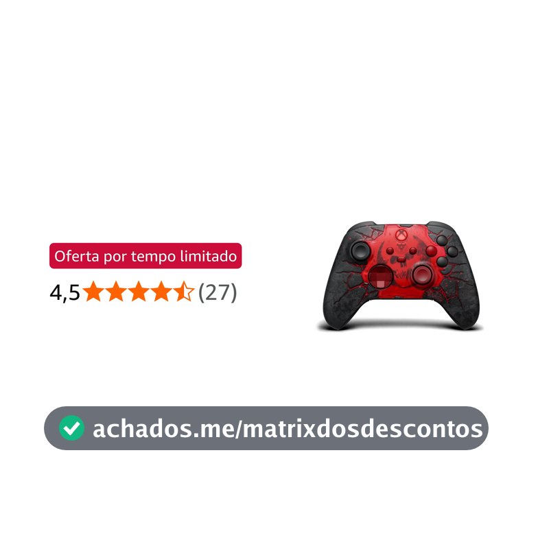 Controle sem fio Xbox Series Ed. Limitada Gears of War E-Day