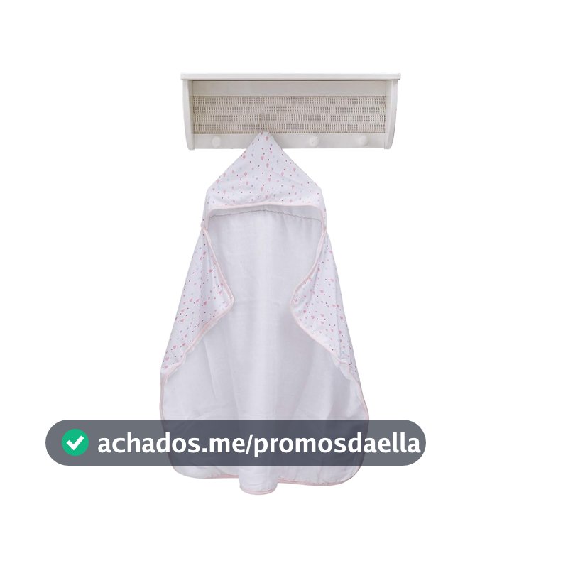 Papi Textil Toalha De Banho Papi Malhas Forrada C/Capuz Est 94Cm X 70Cm Contem 01 Un