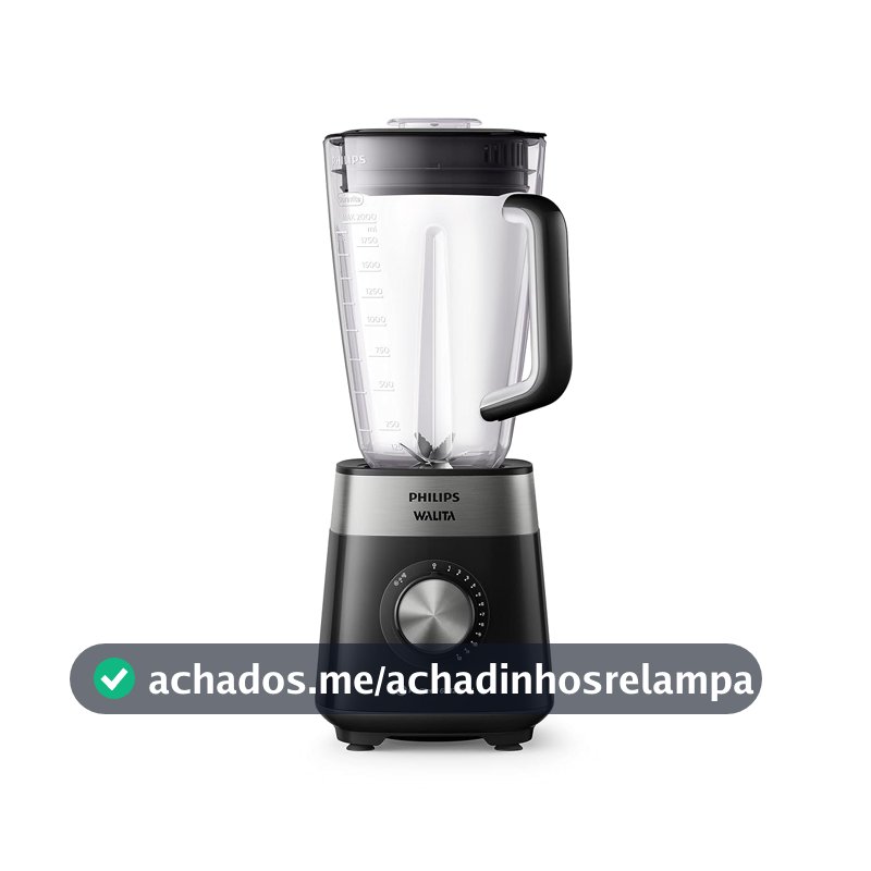 Liquidificador Série 5000, RI2242, Preto, 220v, Jarra Inquebrável, Philips Walita