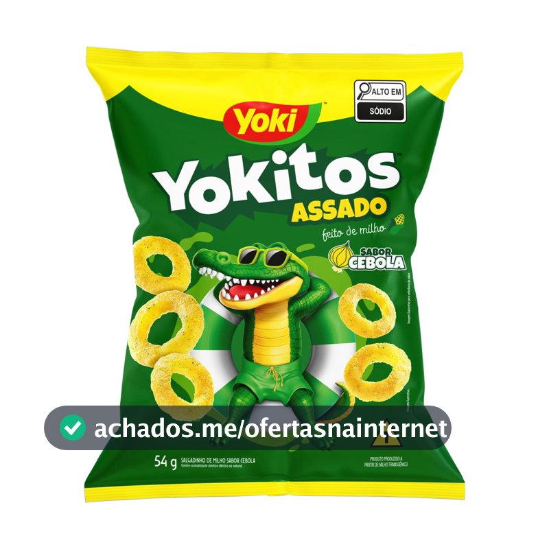 Salgadinho Assado de Milho Yoki Yokitos, Anel de Cebola, 54g