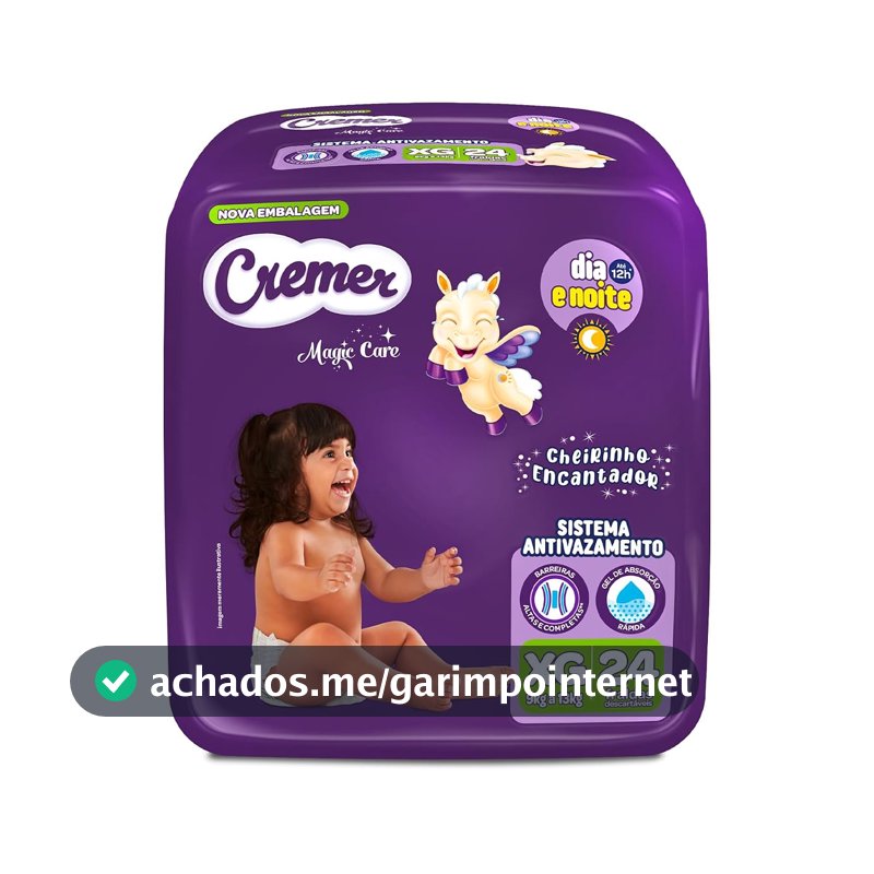 Fralda Cremer Econômica XG 24 Unidades