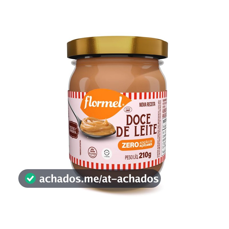 Doce de Leite Cremoso FLORMEL 210 Gramas (pacote variado).