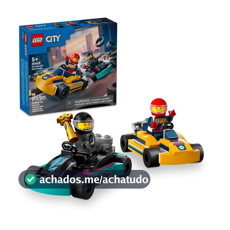 LEGO Set City Great Vehicles Carros de Karting e Pilotos 60400 (99 Peças)