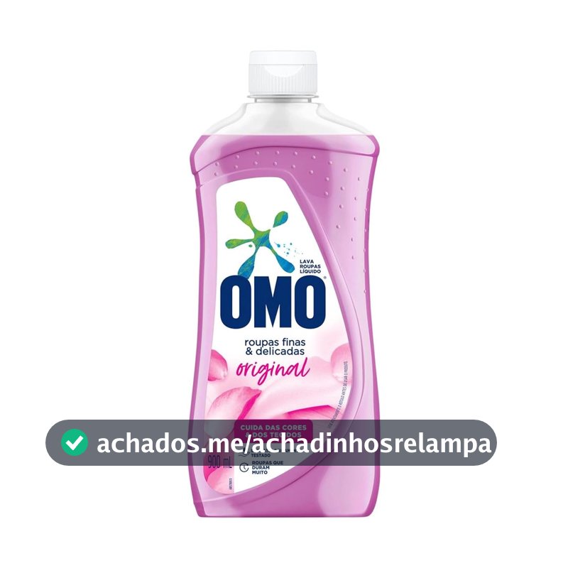 OMO Roupas Finas E Delicadas Original - Sabão Liquido 900Ml