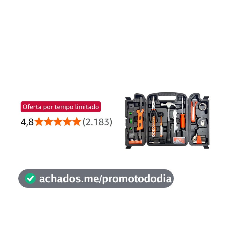 Sparta Maleta de ferramentas kit com 165 peças
