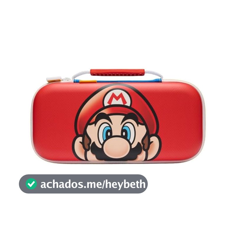 PowerA Case de Proteção para Nintendo Switch 2 - Super Mario Bros, Oficialmente licenciado, Estojo de proteção, Armazena até 10 cartões de jogo, Protetor de Tela acolchoado, Suporte integrado para jogar
