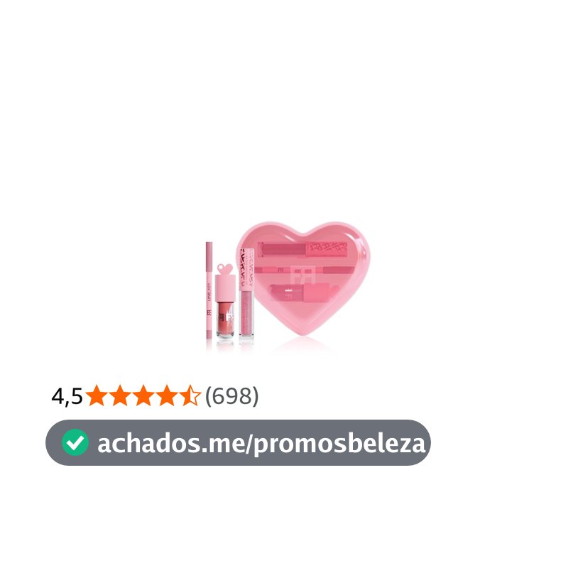 KIT FRAN LOVE KIT GLOSS LABIAL E LÁPIS LABIAL BY FRANCINY EHLKE