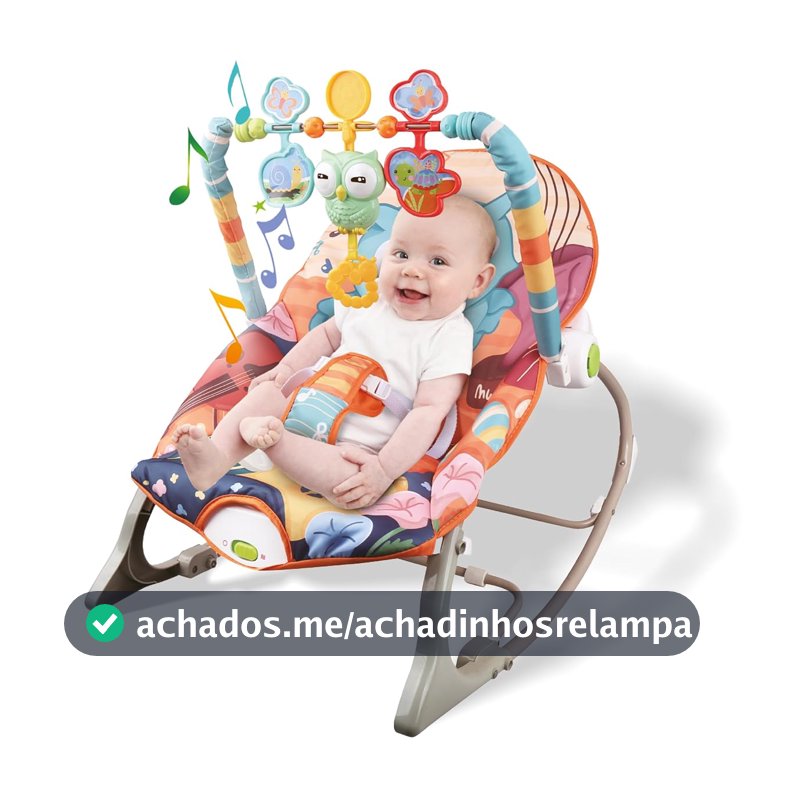 Maxi Baby Cadeira de Descanso e Balanço Bebê Musical Funtime Aurora (Coruja)