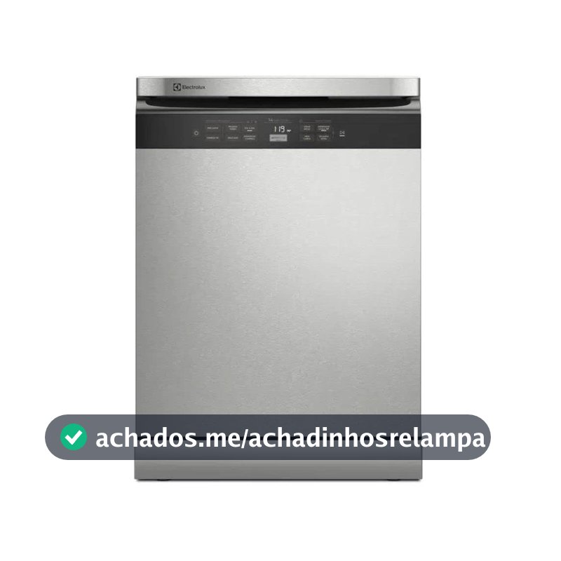 Lava-Louças Electrolux 14 Serviços Inox com Função Higienizar Compras (LL14X) - 127V