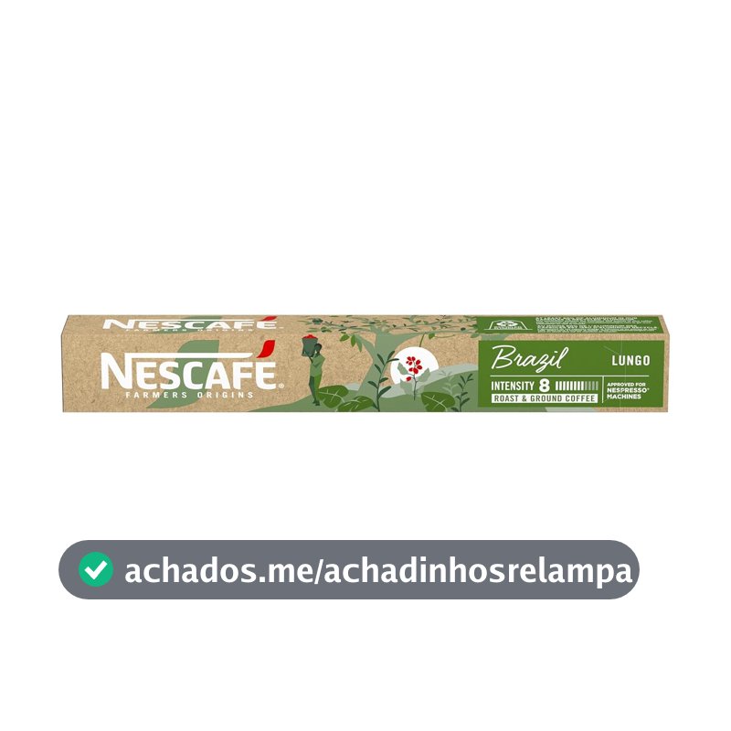 Café em Cápsula Compatível com Nespresso Nescafé Farmers Origins Brazil 10 Cápsulas