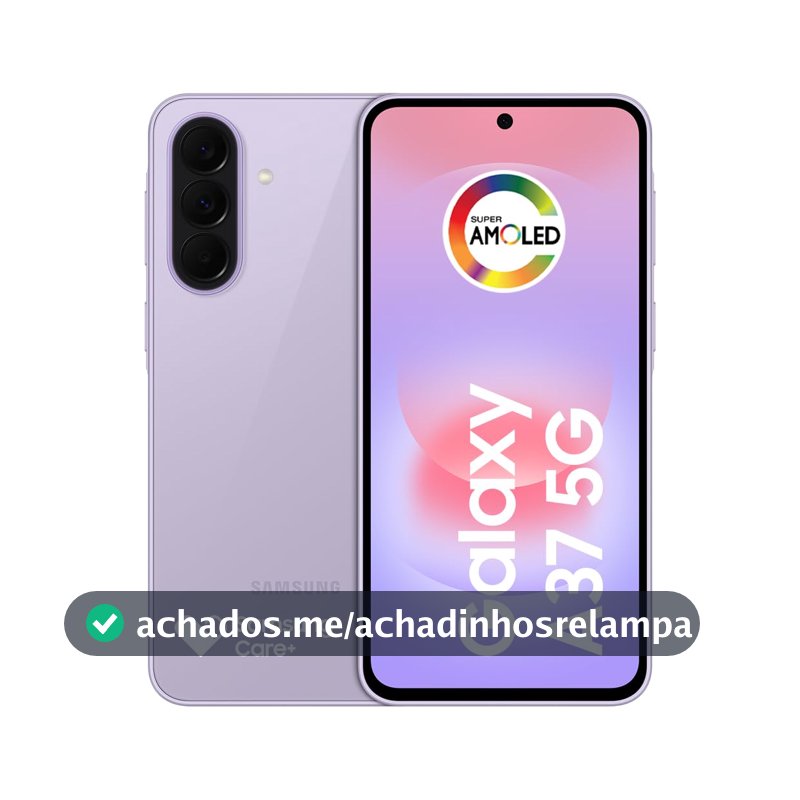 Celular Samsung Galaxy A37 5G 128GB, 6GB RAM, Câmera 50MP (Lavanda)