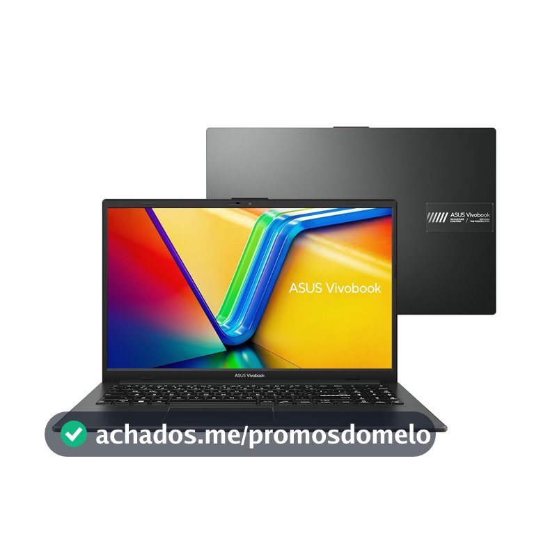 Notebook ASUS VivoBook Go 15, AMD RYZEN 5 7520U, 8GB, 512GB SSD, KeepOS/Linux, Tela 15,6" FHD, Mixed Black - E1504FA-NJ732