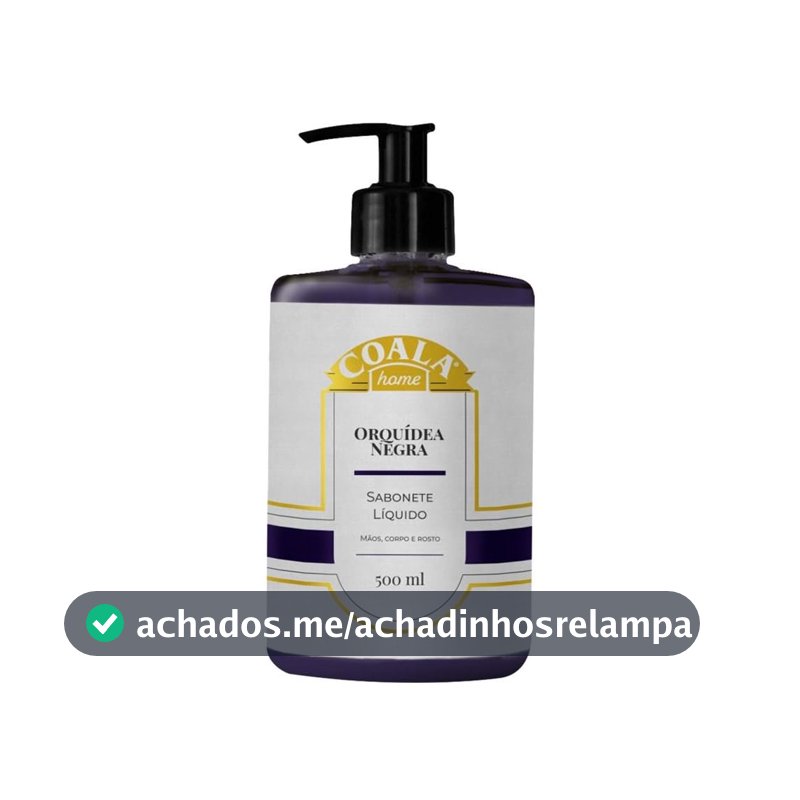 Coala Sabonete Liquido Maos e Corpo Limpa Hidrata Perfuma 500ml Orquidea Negra